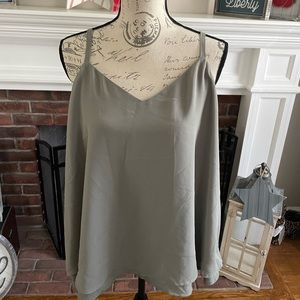 Torrid Size 00 sea foam green cami